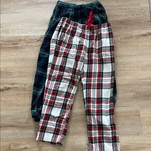 Plaid Old Navy Pajama Pants Set - Red and Green